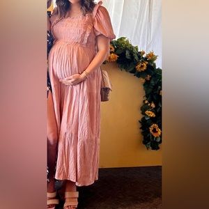 English Factory pink dress. So cute! Not Maternity - Size Large